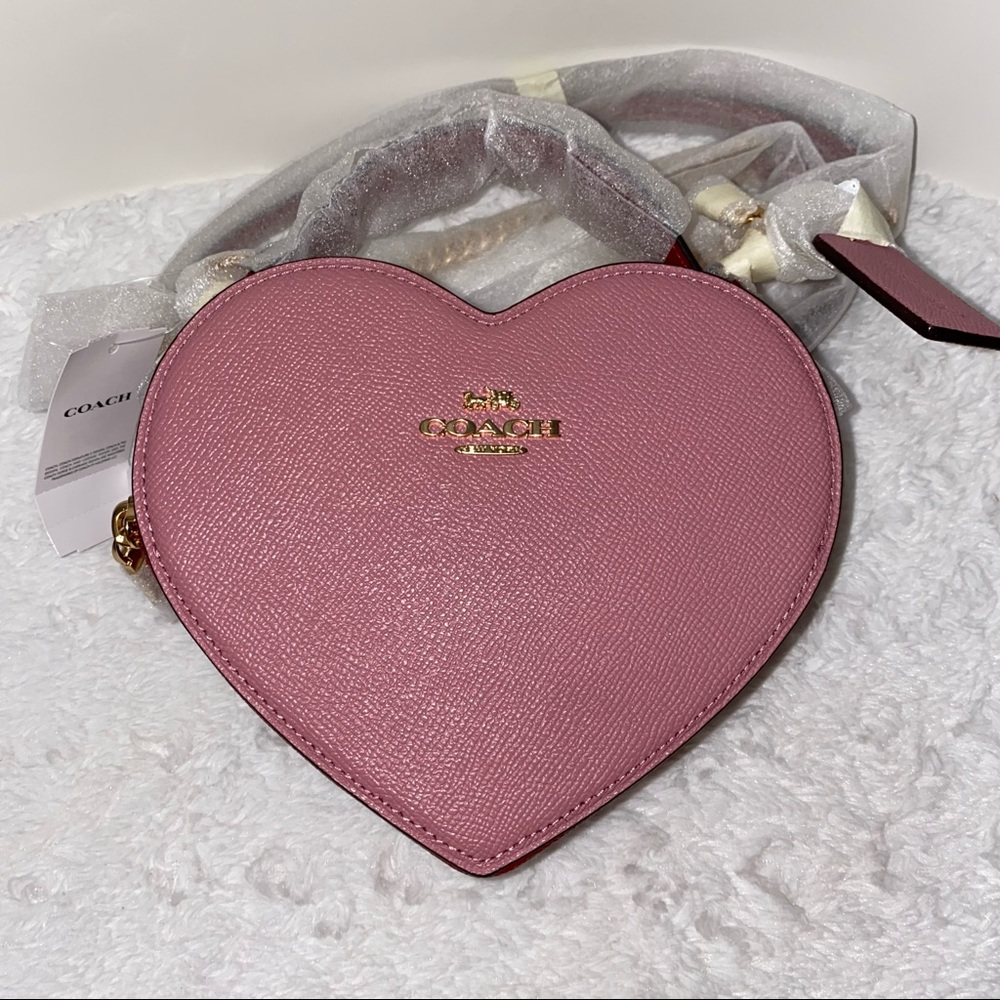 Coach Heart bag Crossbody In Colorblock New - Picture 6 of 16